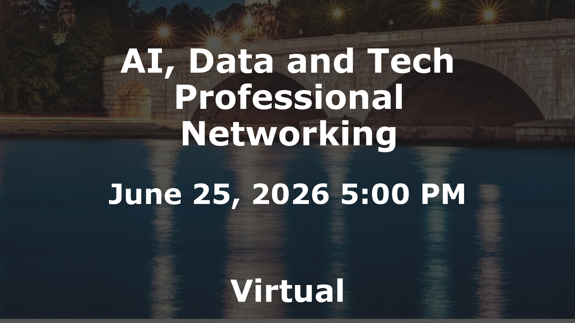 AI, Data and Tech Professional Networking event image